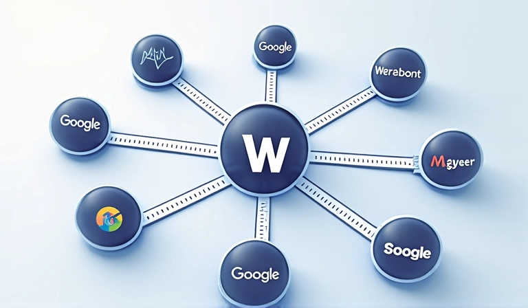 Illustration of interconnected third-party services